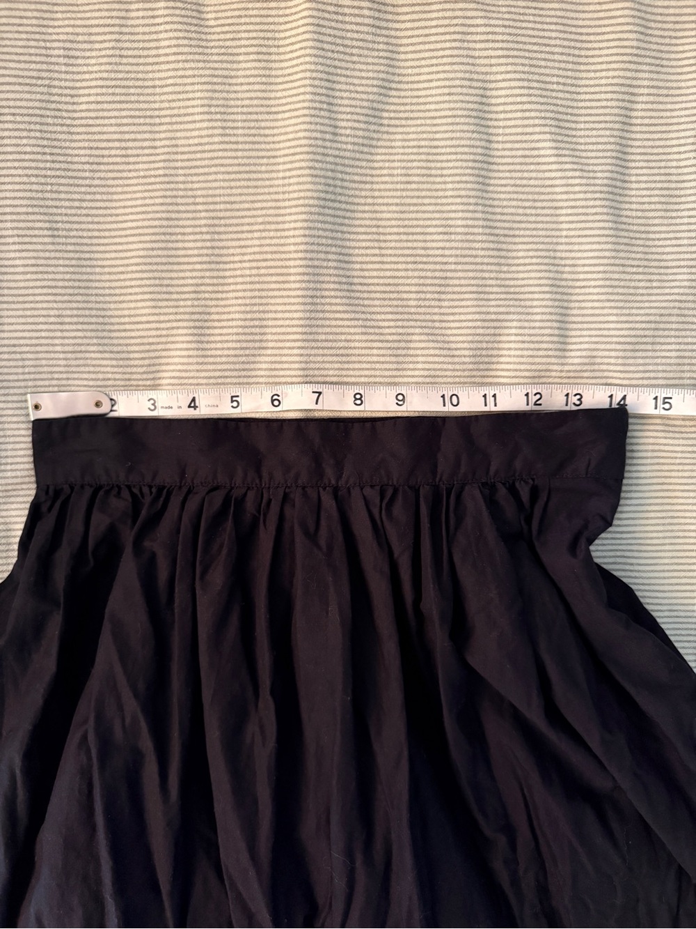 GAP Black Cotton Maxi Skirt with Eyelet Hem - Picture 5 of 6